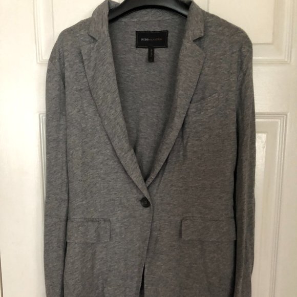 BCBG Grey Jacket/Blazer with Draped Back Sz M - Picture 1 of 4